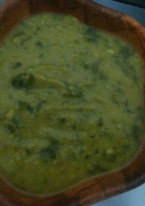 A picture of Palak Dal.