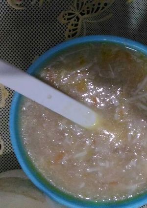 Foto resep MPASI oatmeal + daging+ sayur (10m)