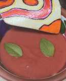 Crema fría de tomate y cerezas