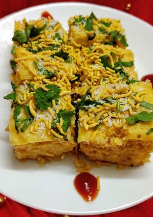 A picture of Instant Dhokla.