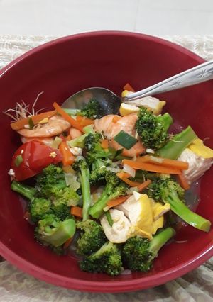 Foto resep Tahu udang sayur mayur