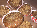 Muffins integrales de manzana