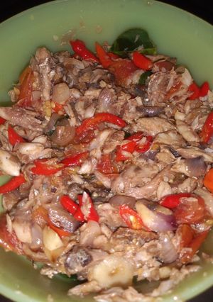 Foto resep Oseng pedas pindang suwir