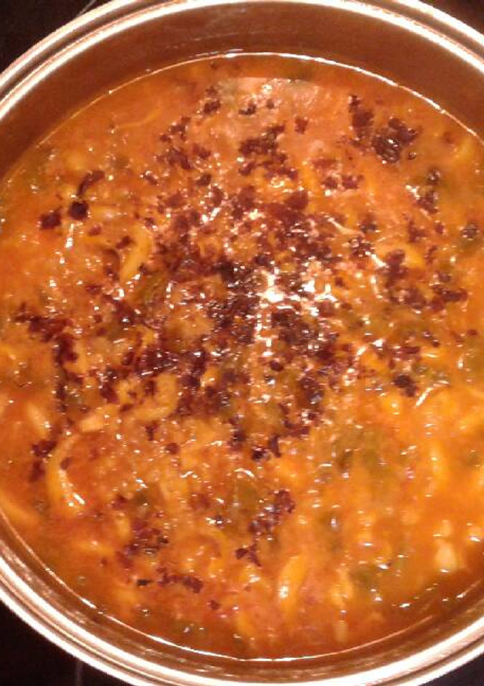 Una foto de Arroz integral con cereales y sepia