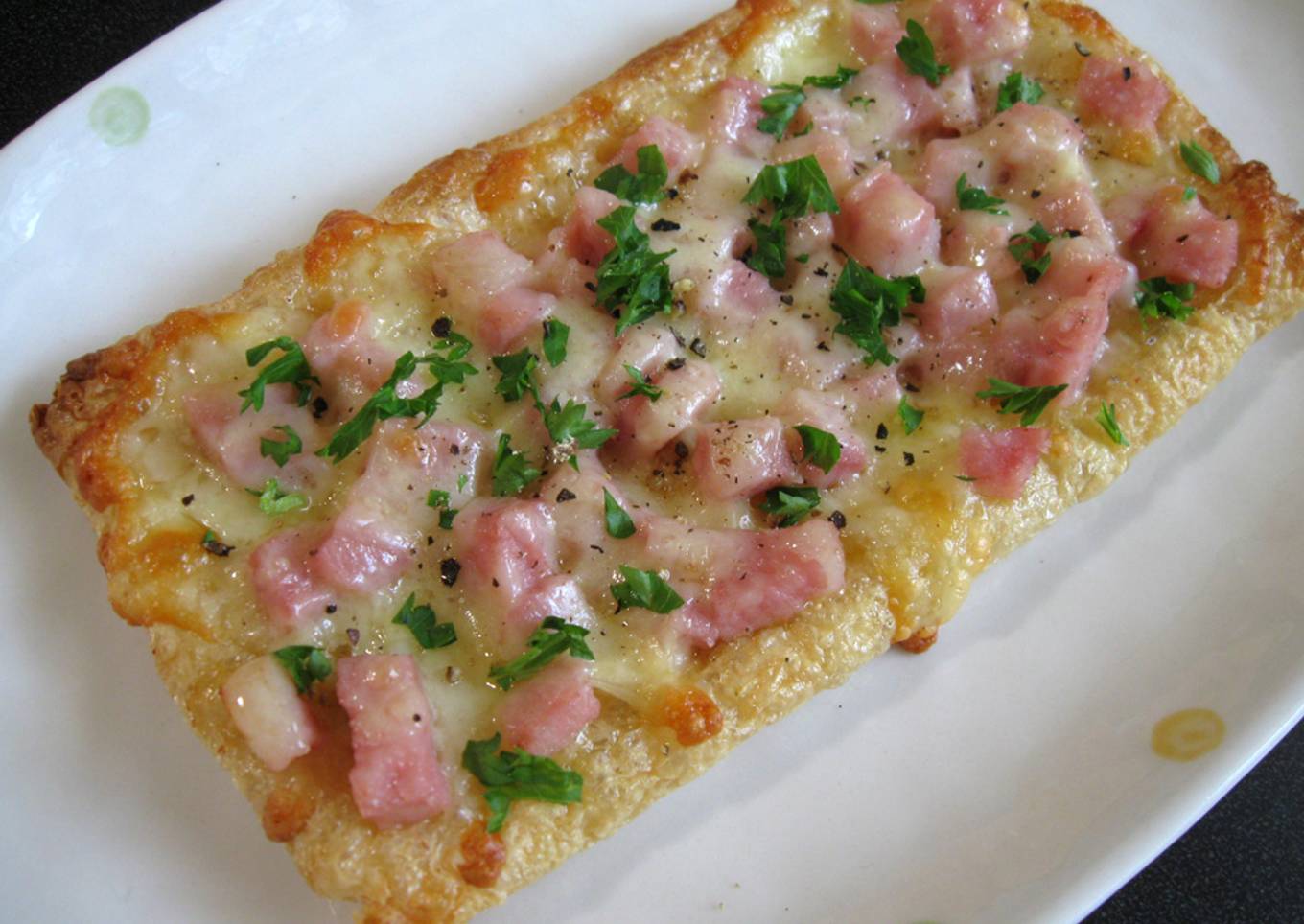 Abura-age (Fried Thin Tofu) Pizza