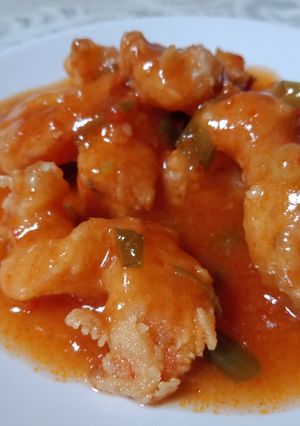 Foto resep Udang crispy saos padang