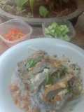 Model pempek tahu berkuah (kuah tanpa ebi dan udang)