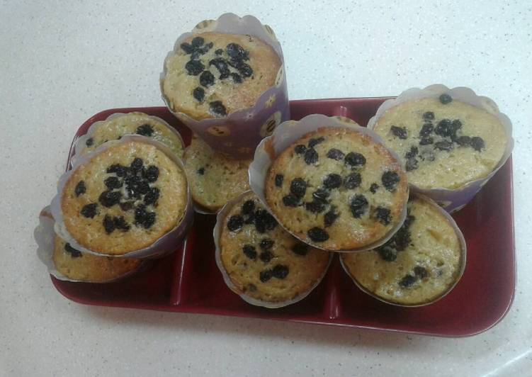 Resep Vanilla Raisin Muffins Anti Gagal