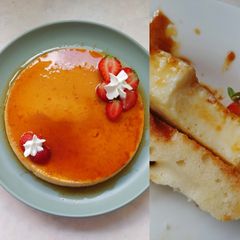 A picture of Spanish flan or Creme caramel.