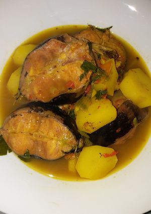 A picture of Catfish pepper soup.