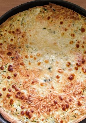 Une photo de Tarte chou-fleur et courgettes