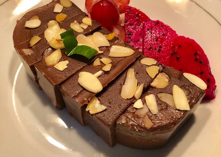 Pudding Coklat Roti Tawar