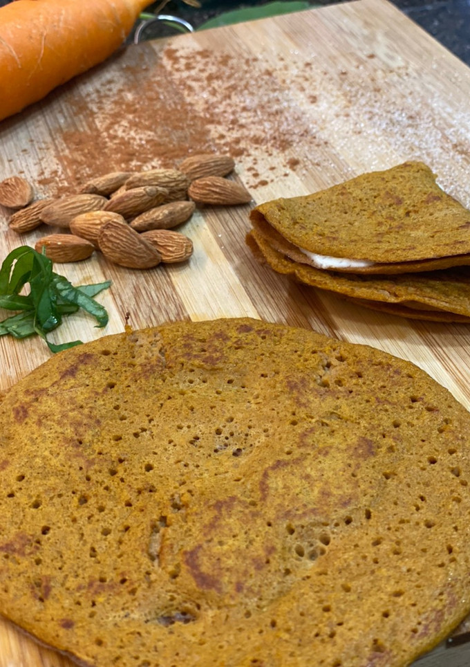 Una foto de 🥕🐰Crepas de Zanahoria 🐰🥕