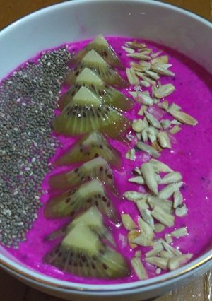 Foto resep Smootie Bowl Buah Naga