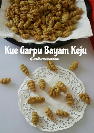 Foto resep Kue Garpu Bayam Keju