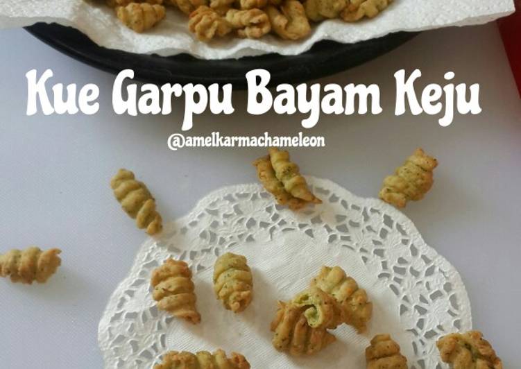 Kue Garpu Bayam Keju