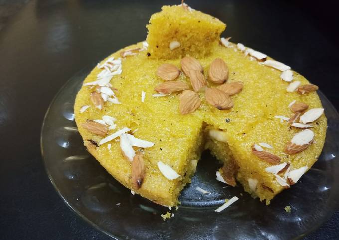 Recipe of Super Quick Suji Mango Cake