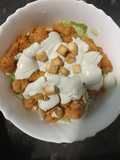 Ensalada de Pollo Empanado con Salsa de Queso Azul