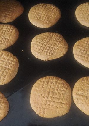 A picture of Peanut butter coconut cookies.