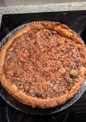 Une photo de Quiche poireaux lardon