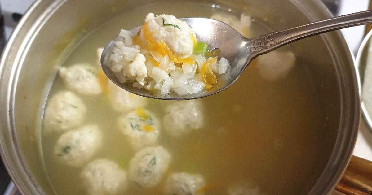 Рисовый суп с фрикадельками пошаговый рецепт с фото