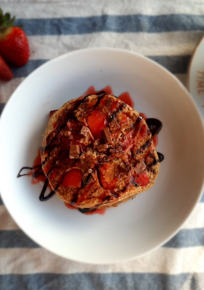 Una foto de Tortitas de fresas 🍓