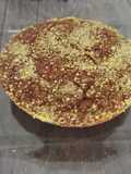 Quiche o aplastao de paté Doña Lozano, quelites, amaranto, pinole, betabel  y almendras pal corazón