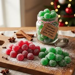 A picture of Melissa's Classic Christmas Spice Drops (Pectin Gumdrops).