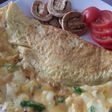 Sig's Gouda cheese and spring onion omelette