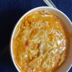 Homemade Farfalle pasta A picture of Homemade Farfalle pasta.
