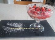 Una foto de postre light de coco sin horno