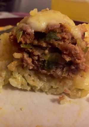 Una foto de Canastitas de arroz y carne picada