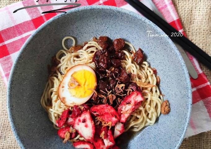 Resep Bakmi Charsiu Ayam oleh Tinawu_cookingdiary - Cookpad