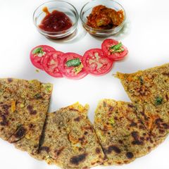 A picture of Paneer- Vegetable Stuffed Paratha.