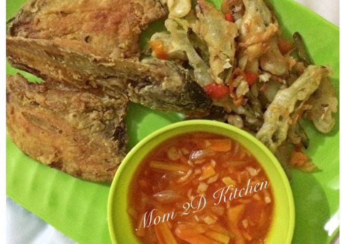 Resep Gurame goreng tepung saos asam manis simple &amp; mudah utk pemula🤗, Bikin Ngiler