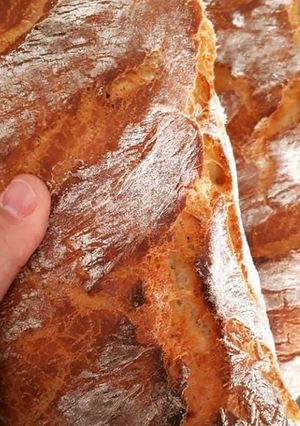 Φωτογραφία της συνταγής Το τέλειο Χωριάτικο ψωμάκι....!!!!!!!!!!!!!!!