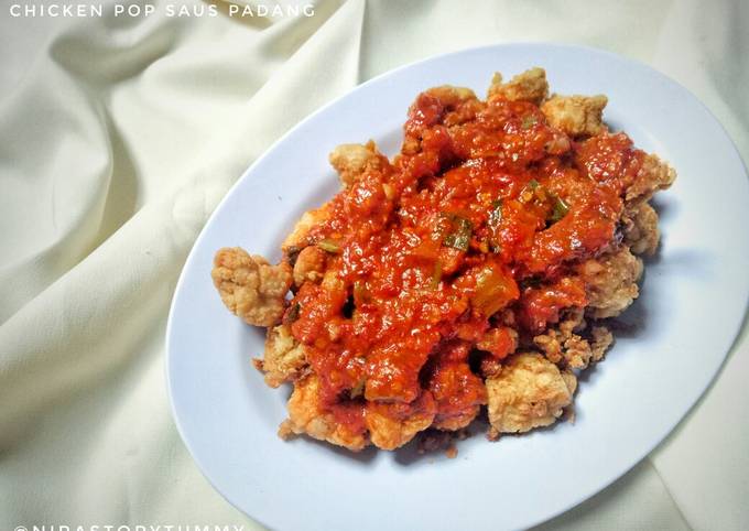 Chicken popcorn saus padang tanpa telur