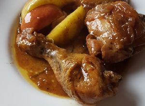Foto principal de Pollo con cerveza y manzanas 🍏🍎