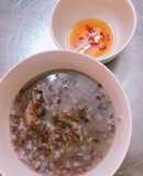 Cháo gạo lứt chim cút