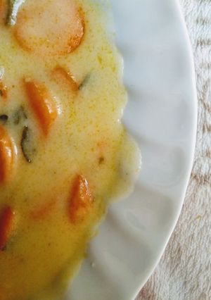 Vajas sárgarépa főzelék recept fotója
