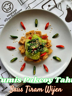 Foto resep 476. Tumis Pakcoy Tahu Saus Tiram Wijen
