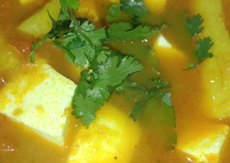 Easiest Way to Make Ultimate Aloo paneer ki sabzi
