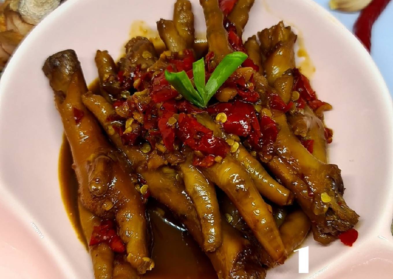 Ceker pedas manis