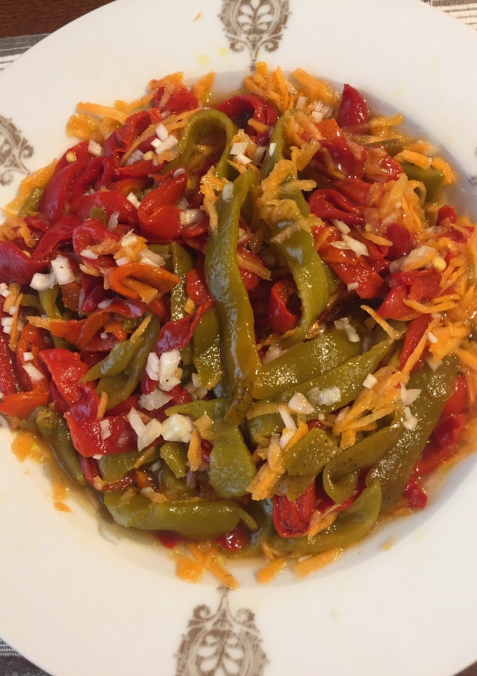 Una foto de Ensalada de pimientos