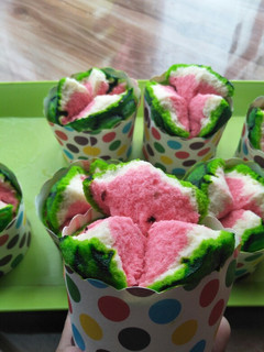 Foto resep Bolu Kukus Semangka🍉
