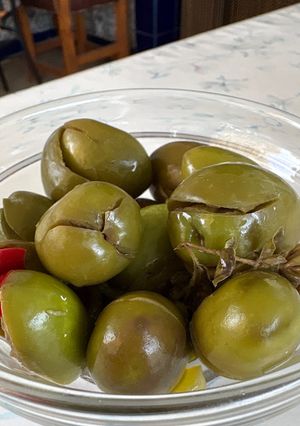 Una foto de Aceitunas machadas caseras, de las de toda la vida