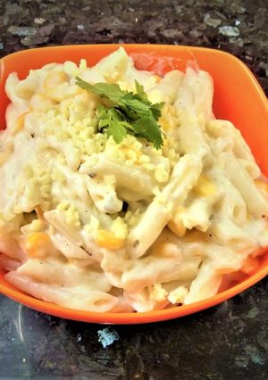 A picture of Creamiest Cheese sauce Pasta.