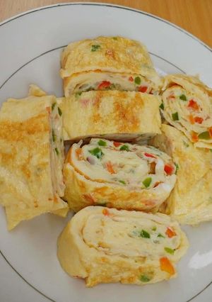 A picture of Chinese egg roll.