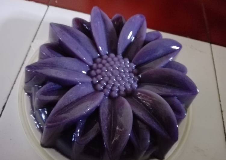 Resep Pudding Ubi ungu. Anti Gagal