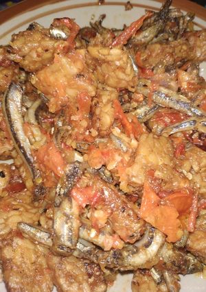 Foto resep Rica ikan teri basah & tempe